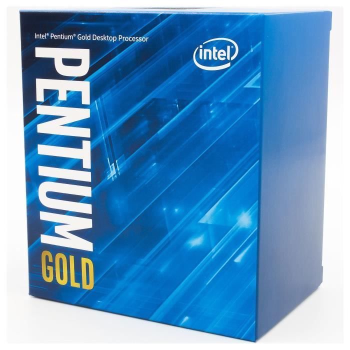 Processeur Intel Pentium Gold G-6400 (BX80701G6400) Socket LGA1200 (chipset Intel serie 400) 58W