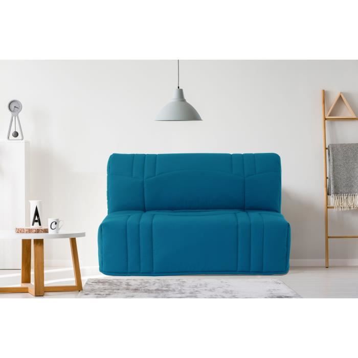 Banquette BZ DREAM - Tissu 100% Coton bleu canard - Couchage 140x190 cm