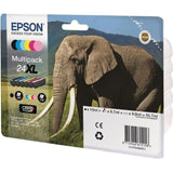 EPSON Multipack 24 XL - ElÈphant - Noir, jaune, cyan, magenta, magenta clair, cyan clair (C13T24384011)