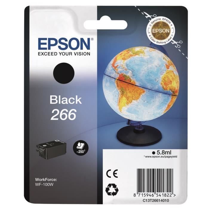 EPSON 266 Black Ink Cartridge - Globe (C13T26614010)