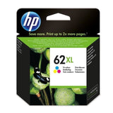 HP 62XL Cartouche d'encre trois couleurs grande capacitÈ authentique (C2P07AE) pour Officejet Mobile 250, Envy 5540/5640/7640