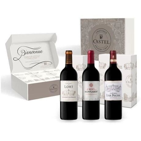 Coffret Médailles d'Or de Bordeaux :2020 Château du Lort, La Croix Montlabert, Châteaux Tour Prignac - Vin Rouge de Bordeaux