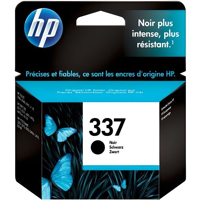 HP 337 Cartouche d'encre noire authentique (C9364EE) pour HP DeskJet 5940/6940/6980/D4160