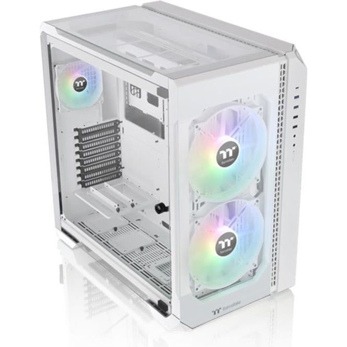 Boîtier PC - THERMALTAKE - View 51 TG ARGB - Boitier sans alimentation - Grand tour - Format E-ATX - Blanc ( CA-1Q6-00M6WN-00 )