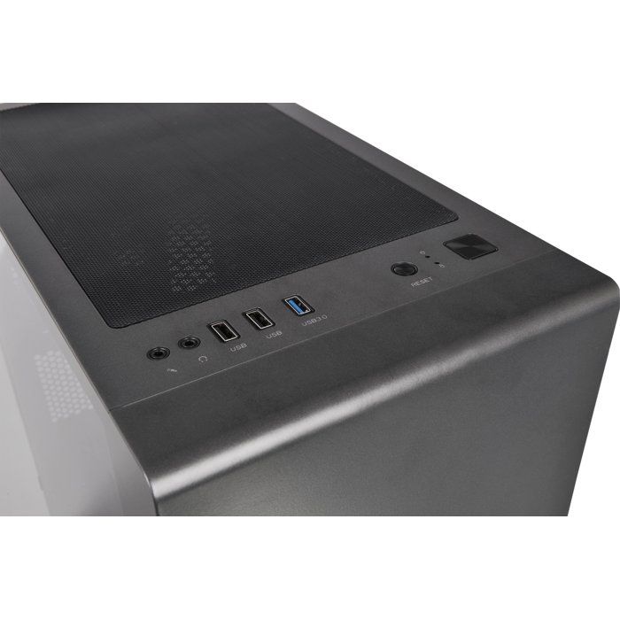 Boitier sans alimentation - THERMALTAKE S100 TG - CA-1Q9-00S1WN-00 - Mini tour - Format Micro-ATX - Noir