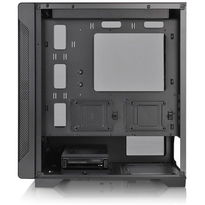 Boitier sans alimentation - THERMALTAKE S100 TG - CA-1Q9-00S1WN-00 - Mini tour - Format Micro-ATX - Noir