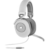 Casque gaming CORSAIR HS65 SURROUND - Blanc, son surround Dolby Audio 7.1 sur PC et Mac