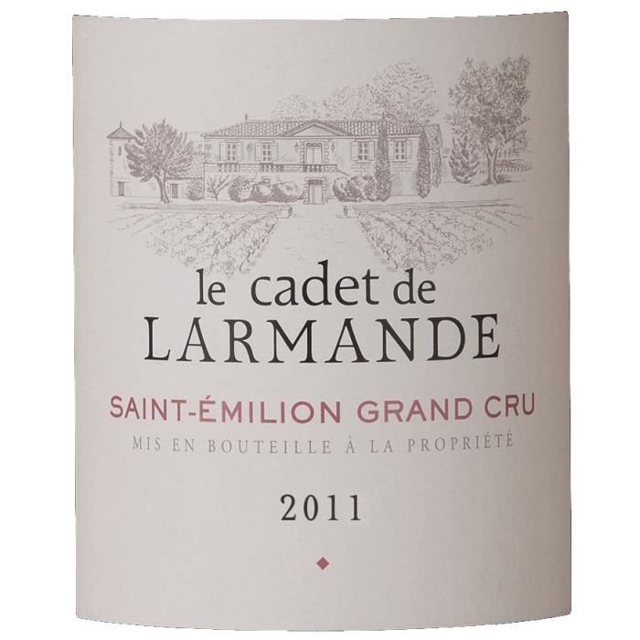 Cadet de Larmande 2011 Saint-Emilion - Vin rouge de Bordeaux