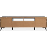 Meuble TV - Bertrix 56A - Ardoise / anthracite - 177x51,5x40 cm - 2 portes - 1 tiroir - 2 niches