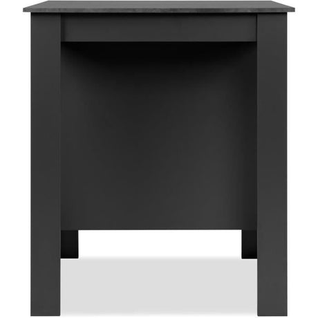 Table de bar - ATLANTA - 4 personnes - 92 x 106 x 68 cm - Ardoise foncé / Anthracite