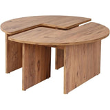 Table basse - MOIRA - Ronde - Pin Atlantique - 90 x 90 x 41 cm