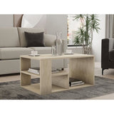 Table basse - EROS - Rectangulaire - Travertin - 80 x 50 x 40 cm