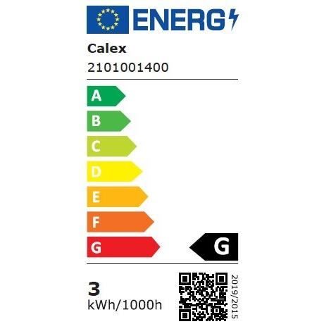 Ampoule LED E27 - CALEX - DECO XXL SUNDSVALL - Filament simple spirale - 3W - 240 lm - 2200 K - Transparent / Or blanc chaud