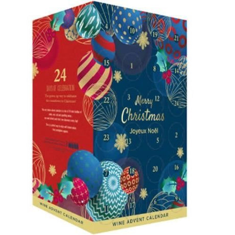 Calendrier de l'Avent Vin - 24 bouteilles de vin - 18,7 et 20 cl