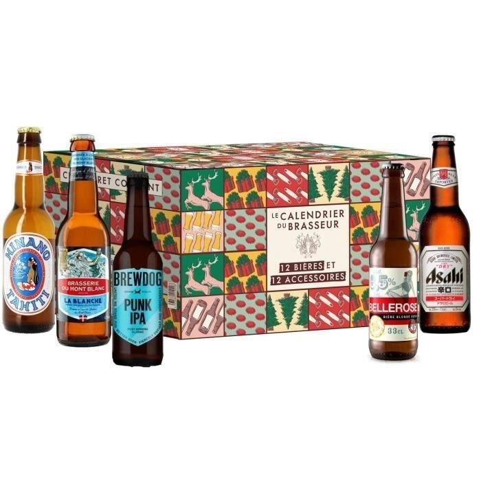 Calendrier de l'Avent Bieres du Monde - 12 bieres + 12 accessoires