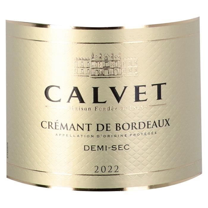 Calvet 2023 Crémant de Bordeaux Blanc Demi-Sec
