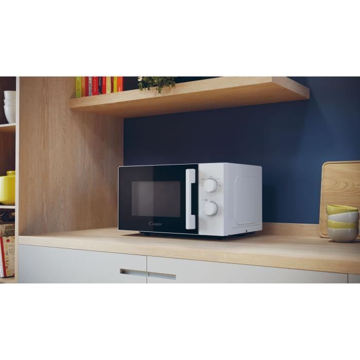 Micro-ondes CANDY CMW20SMSLI - 20L - MO : 700W - UI mécanique - 5 niveaux de puissance - Silver