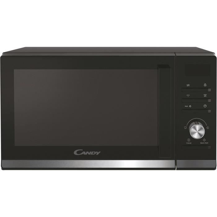 Micro-ondes Gril Candy Moderna CMGA20TNDB 700W 20L Digital Noir - Fonction Décongélation - 11 Niveaux de Puissance - 19 Menus Auto
