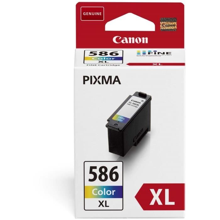 Cartouche d'encre - CANON - CL-586XL - 3 couleurs - Pack de 1 - XL