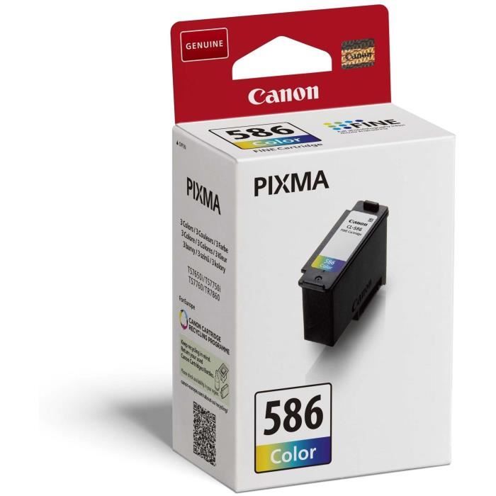 Cartouche d'encre - CANON - CL-586 - 3 couleurs (cyan, magenta, jaune) - Pack de 1 - Standard