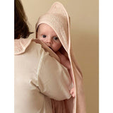 Drap de bain XXL Parent / Bébé - CANDIDE - 100x100 cm - Rose