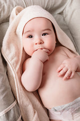 Drap de bain XXL Parent / Bébé - CANDIDE - 100x100 cm - Ecru