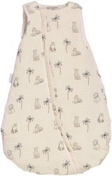 Mini douillette - CANDIDE - 55 cm - 0/3 mois - Blanc imprimé lange tigre