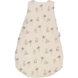 Mini douillette - CANDIDE - 55 cm - 0/3 mois - Blanc imprimé lange tigre