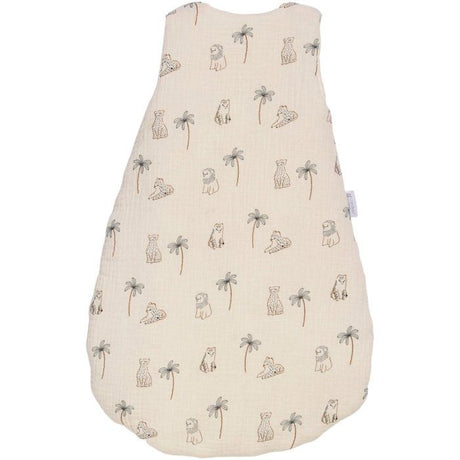 Mini douillette - CANDIDE - 55 cm - 0/3 mois - Blanc imprimé lange tigre