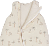 Douillette naissance - CANDIDE - 70 cm - 3/9 mois - Blanc imprimé lange tigre