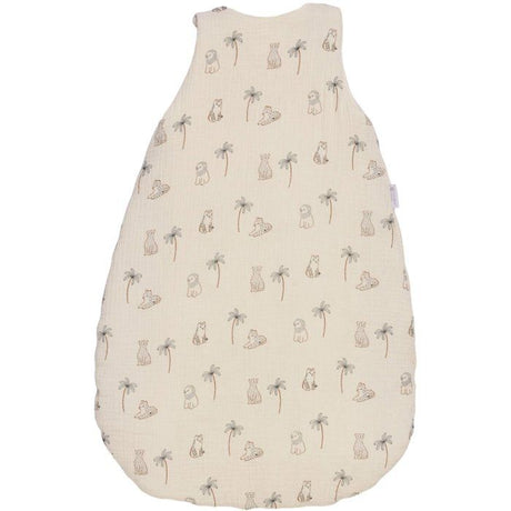 Douillette naissance - CANDIDE - 70 cm - 3/9 mois - Blanc imprimé lange tigre