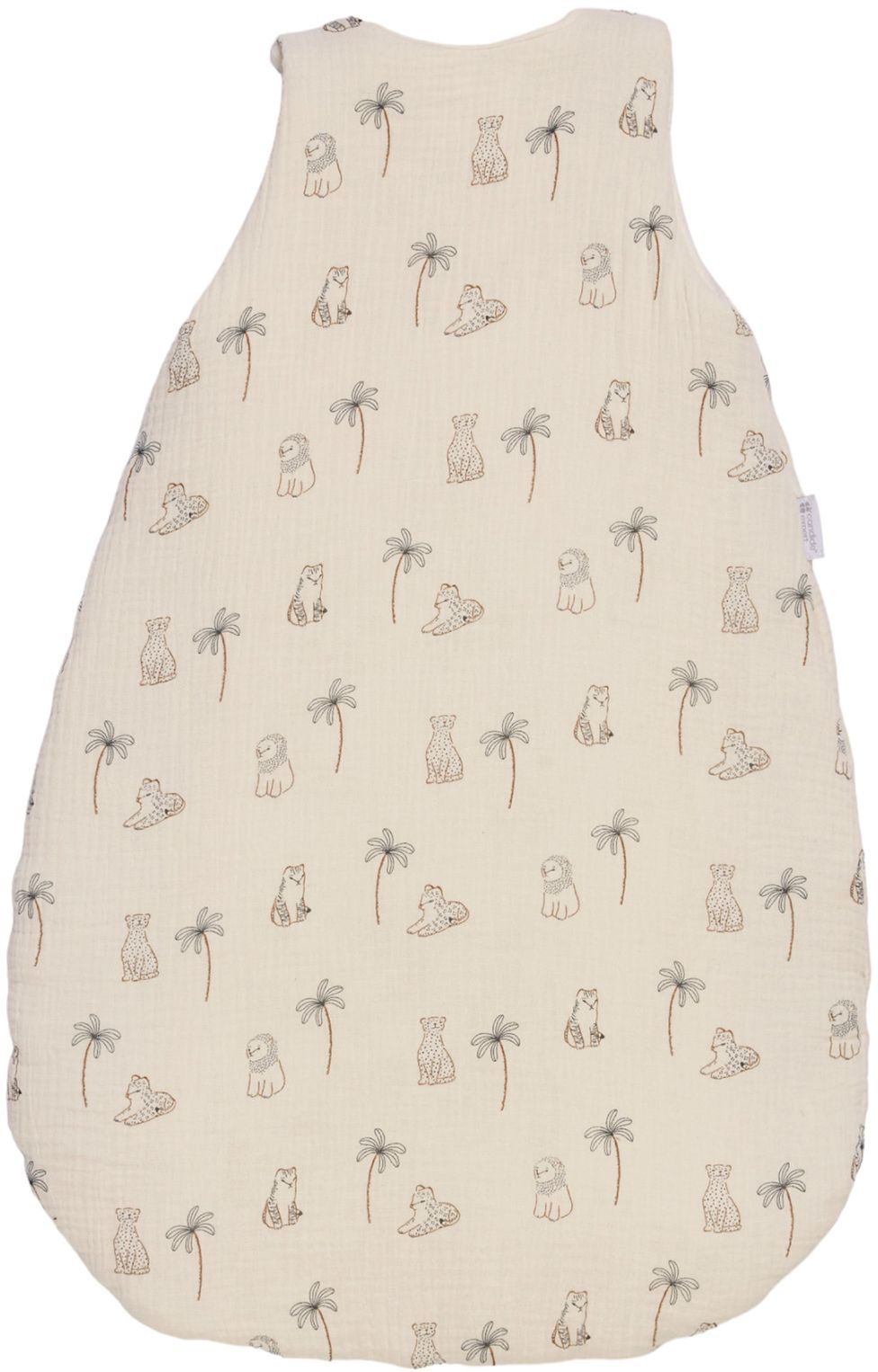 Douillette naissance - CANDIDE - 70 cm - 3/9 mois - Blanc imprimé lange tigre