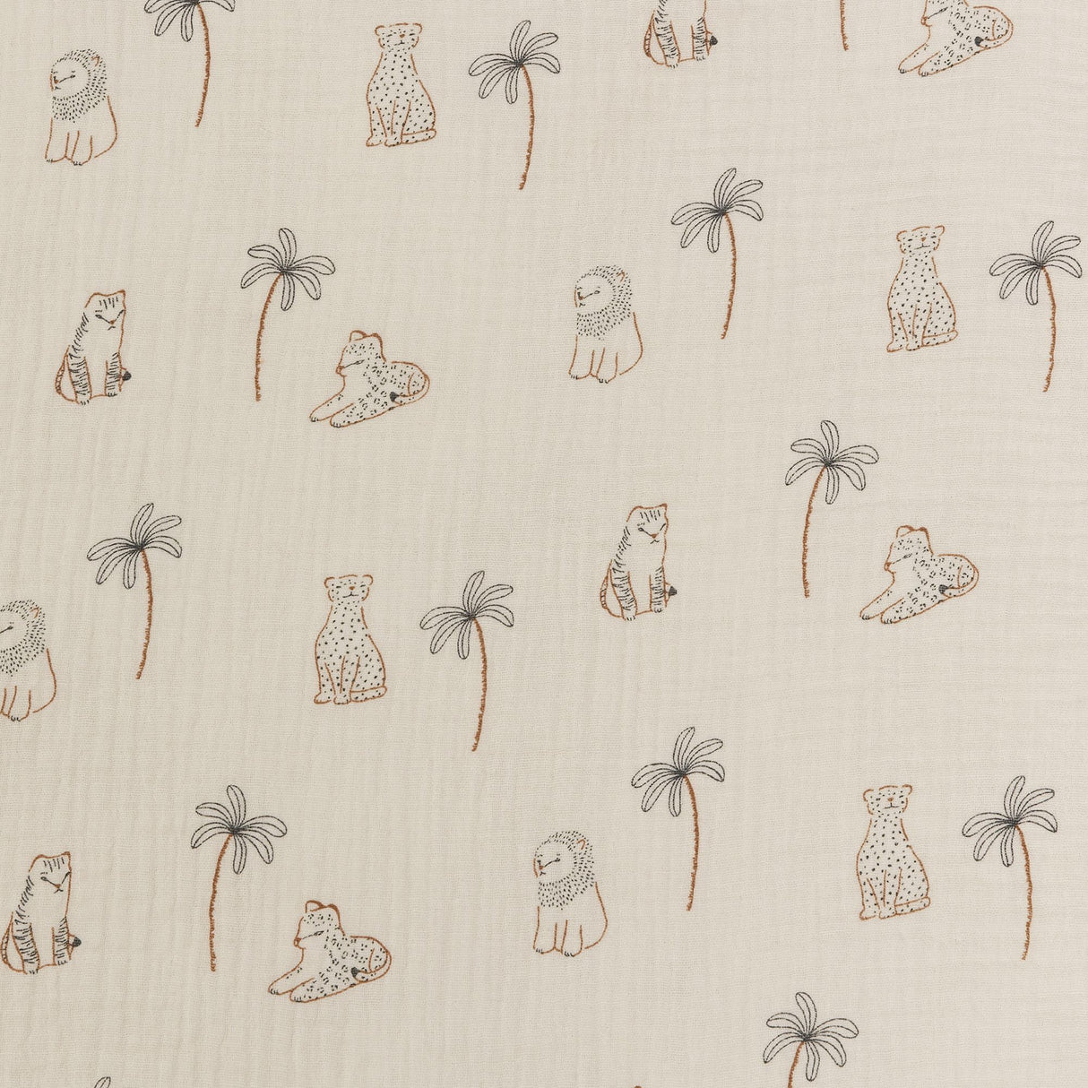 Douillette été - CANDIDE - 90 cm - 9/24 mois - Blanc imprimé lange tigre