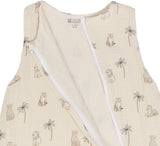 Douillette été - CANDIDE - 90 cm - 9/24 mois - Blanc imprimé lange tigre