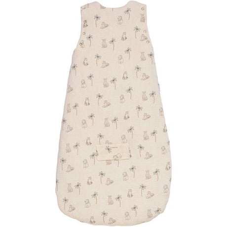 Douillette nomade - CANDIDE - 90 cm - 9/24 mois - Manches amovibles - Blanc imprimé lange tigre