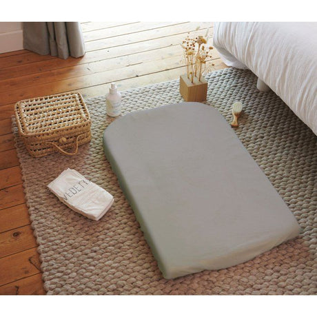 Housse de matelas a langer - CANDIDE - Eponge - 50 x 75 cm - Gris