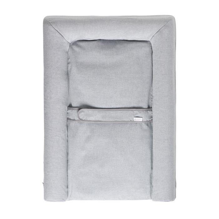 CANDIDE - Mat' Confort Changing Mat, Support Belt, Easy to Clean, Made in France, 70x50cm (Heather Grey)