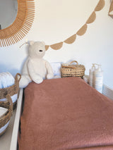 Housse de matelas a langer - CANDIDE - Eponge - 50 x 75 cm - Cassonade