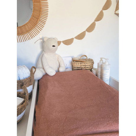 Housse de matelas a langer - CANDIDE - Eponge - 50 x 75 cm - Cassonade