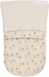 Nid d'ange - CANDIDE - 70 cm - 0/3 mois - Blanc imprimé lange tigre