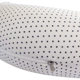 Coussin de maternité - CANDIDE - Jersey imprimé étoiles - Blanc / Bleu marine
