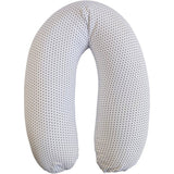 Coussin de maternité - CANDIDE - Jersey imprimé étoiles - Blanc / Bleu marine