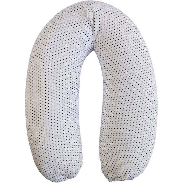 Coussin de maternité - CANDIDE - Jersey imprimé étoiles - Blanc / Bleu marine