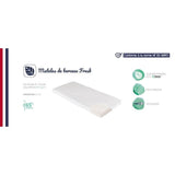 Matelas De Berceau Fresh CANDIDE  50x83x5cm, Sans Traitement, Idéal Cododo, Thermorégulant, Fabriqué En France, Garantie 5 Ans