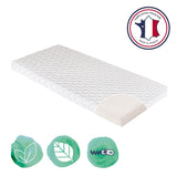 Matelas De Berceau Fresh CANDIDE  50x83x5cm, Sans Traitement, Idéal Cododo, Thermorégulant, Fabriqué En France, Garantie 5 Ans