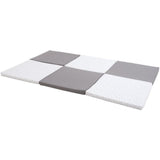 Tapis d'éveil XL - CANDIDE - Evolutif 5-en-1 - Gris / Etoiles