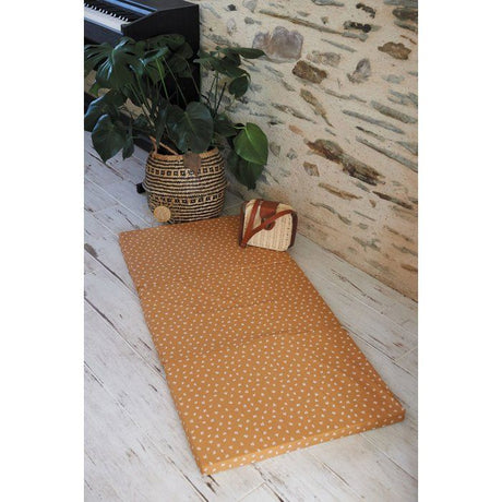 Matelas de voyage - 120 x 60 cm - Ep. 4 cm - Pliant - Camel - CANDIDE