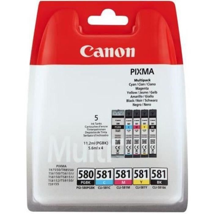 Imprimante Jet d'encre - CANON PIXMA TS705a - 5 cartouches - Couleur - Wi-Fi - Noir