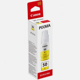 Bouteille d'encre - CANON - GI-50Y- Jaune - CompatibilitÈ PIXMA MegaTank - (3405C001)