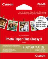 Papier photo CANON PP-201 Glacé 265gr 9x9cm - 20 feuilles